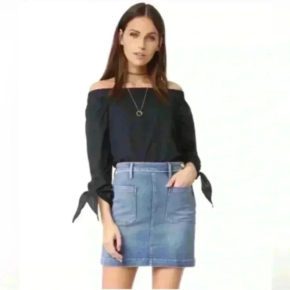 Free People Show Me Some Shoulder Top Black Size Small - Picture 2 of 12